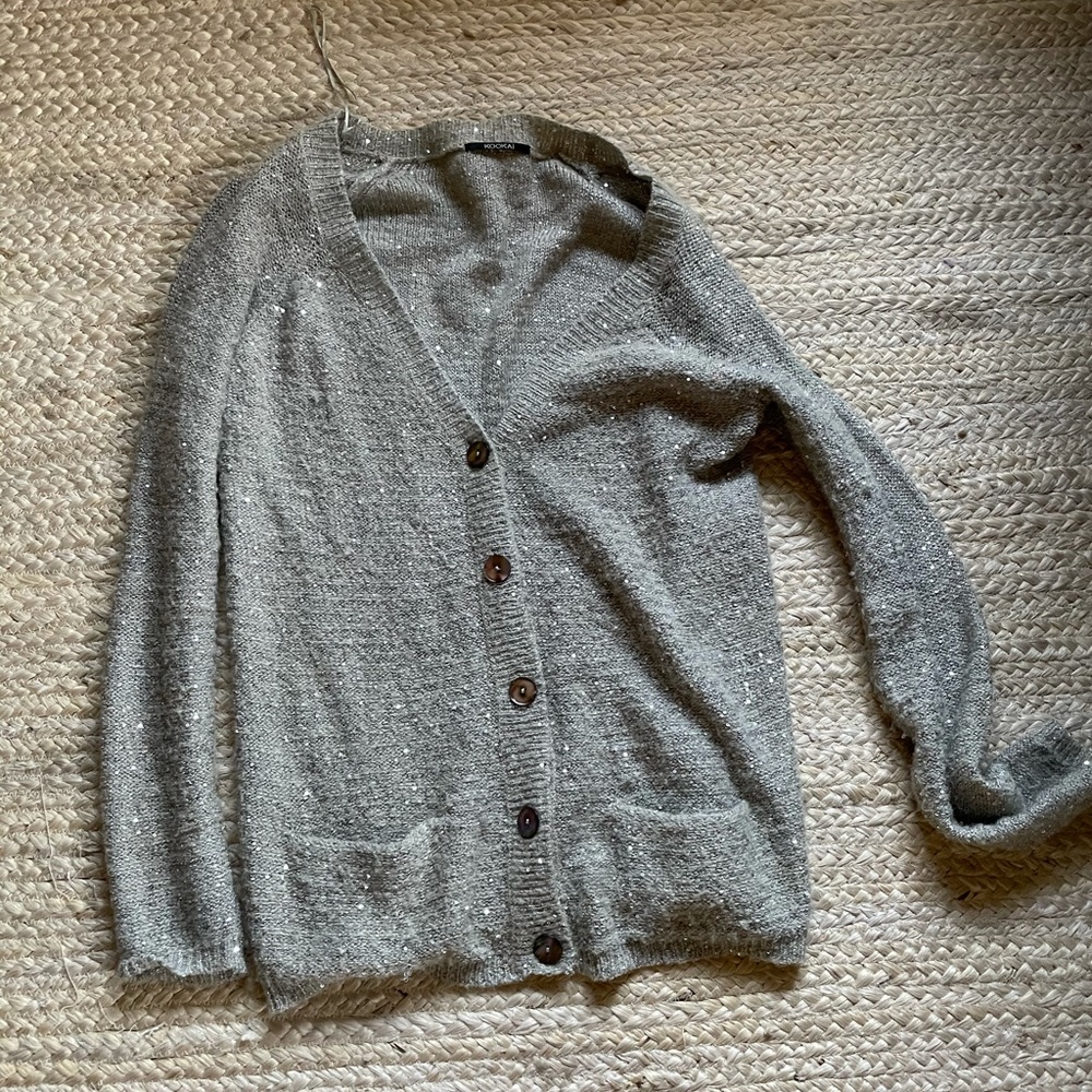 Grey sparkling cardigan